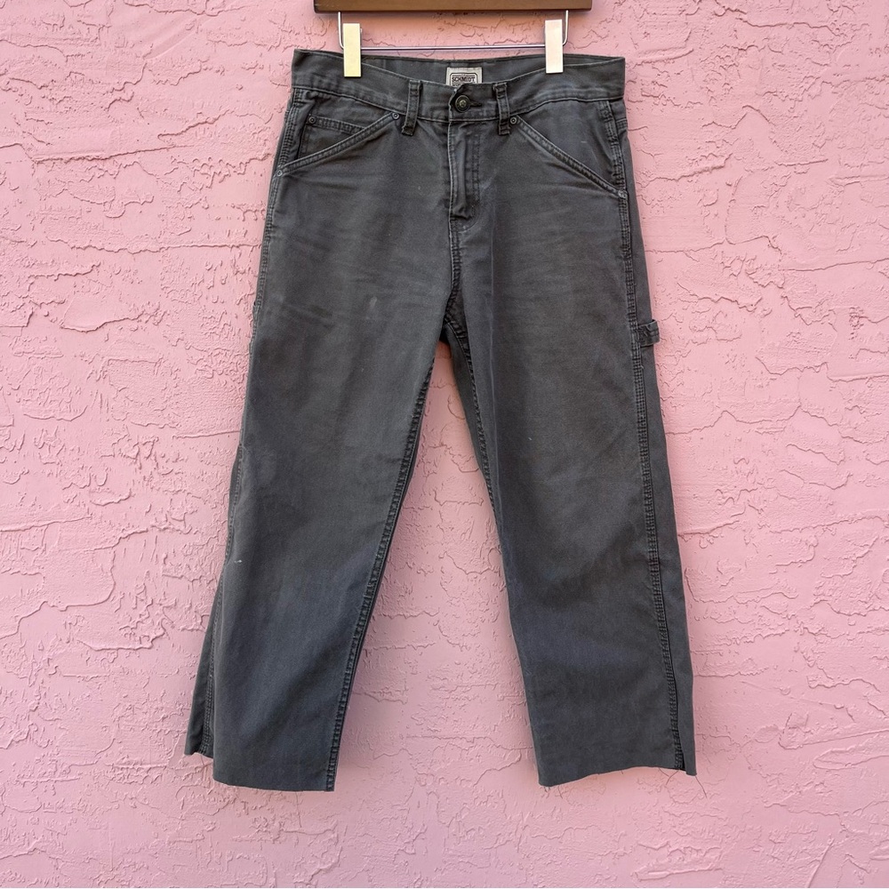 C.E. Schmidt Workwear Pants Cropped Distressed Faded Adult Size 32 Unisex